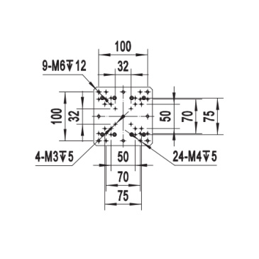 Model dependent travel range, load capacity, and table size